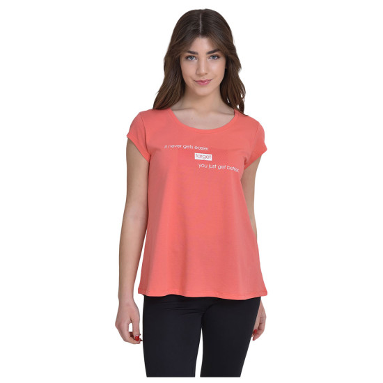 Target Γυναικεία κοντομάνικη μπλούζα T-Shirt Asymmetric Hem Single Jersey "Better" Target Γυναικεία κοντομάνικη μπλούζα T-Shirt Asymmetric Hem Single Jersey "Better"